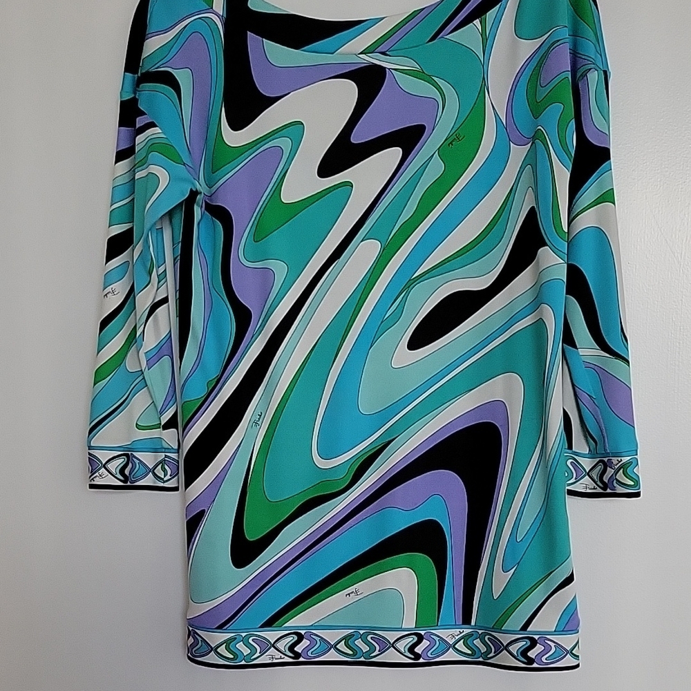 Emilio Pucci multicolor top.
